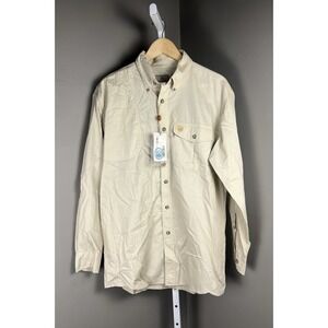 Baretta Shooting Shirt Men s M Khaki Butto Up Hunting Field Vented NWT
